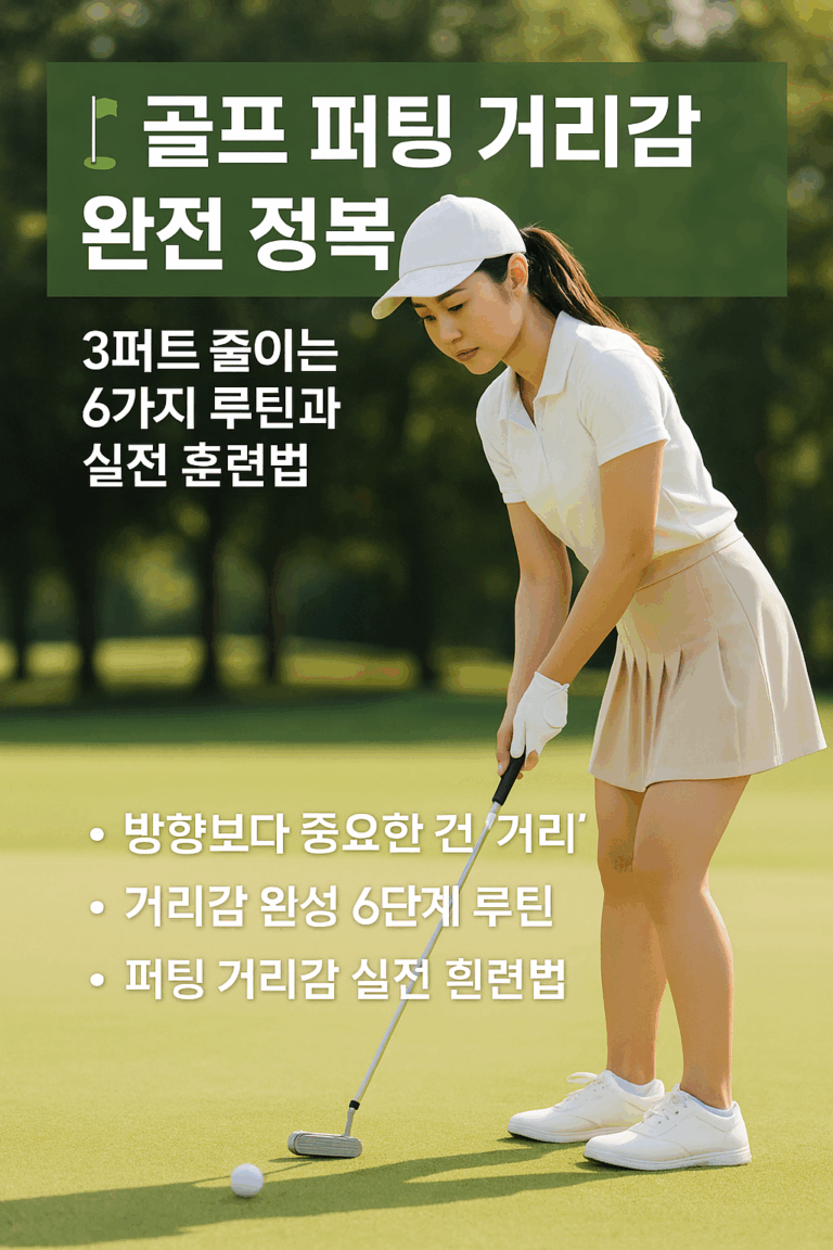 골프 퍼팅, 퍼팅 거리감, 퍼팅 루틴, 3퍼트 줄이기